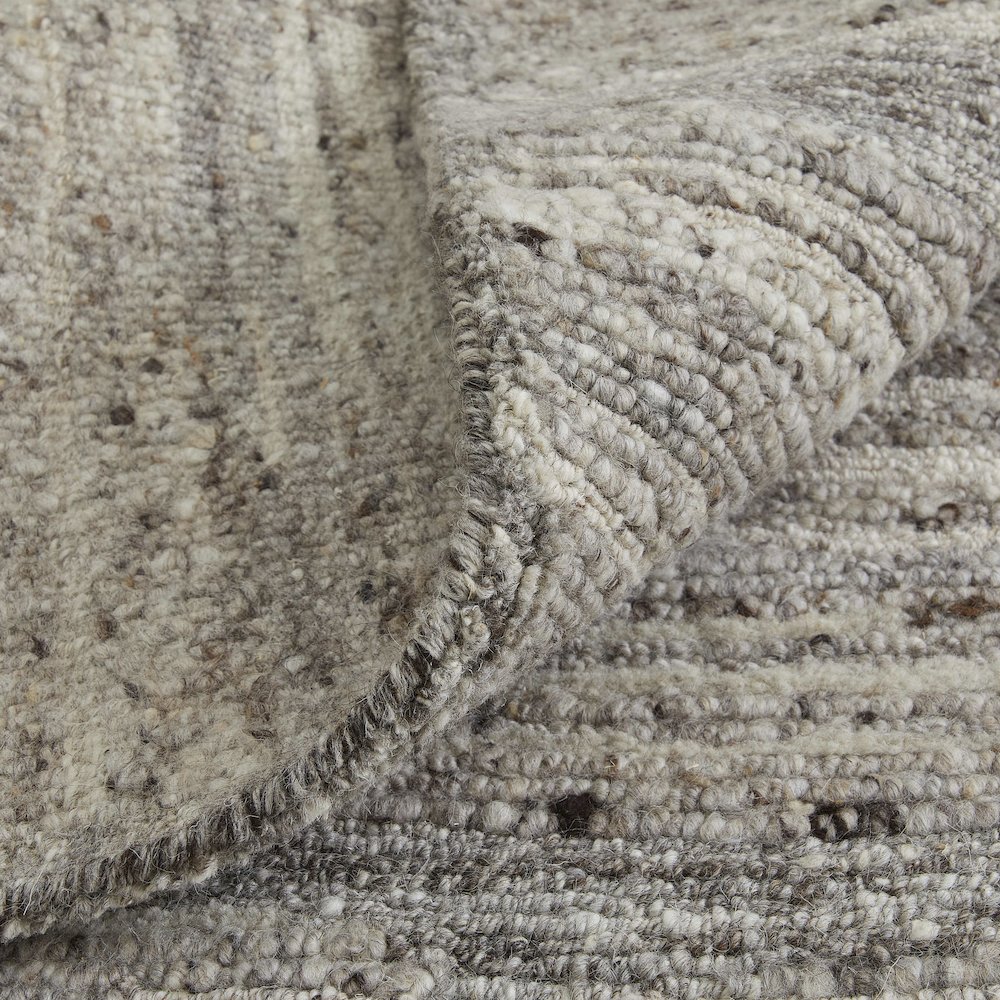 Navaro Modern Abstract, Gray/Ivory/Taupe, 7'-9" x 9'-9" Area Rug. Picture 7