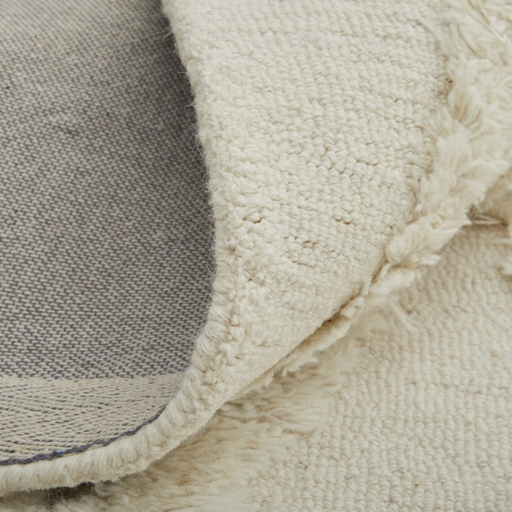 Anica Premium Wool Tufted Accent Rug, Boho Moroccan, Ivory/Beige, 2ft x 3ft, ANC8008FIVYBRNP00. Picture 7