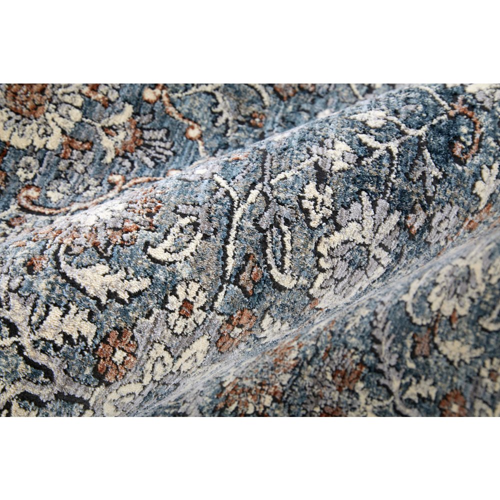 Marquette Transitional Oriental, Blue/Red, 9'-6" x 12'-7" Area Rug. Picture 5
