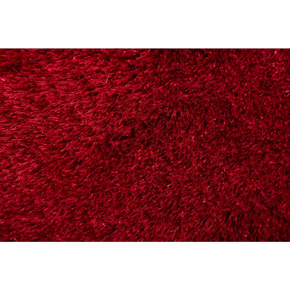 Indochine Plush Shag Rug with Metallic Sheen, Cranberry Red, 10ft x 10ft Round, 4944550FCBY000N95. Picture 6