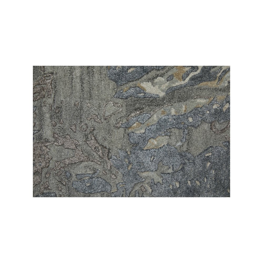 Zarah Modern Watercolor, Blue/Taupe/Green, 2' x 3' Accent Rug. Picture 7