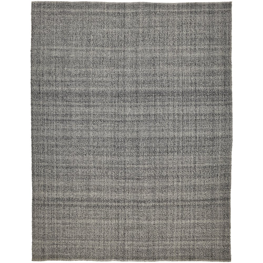 Naples Space Dyed In/Outdoor Flatweave, Charcoal Gray, 10ft x 14ft Area Rug, NAP0751FGRY000H00. Picture 1