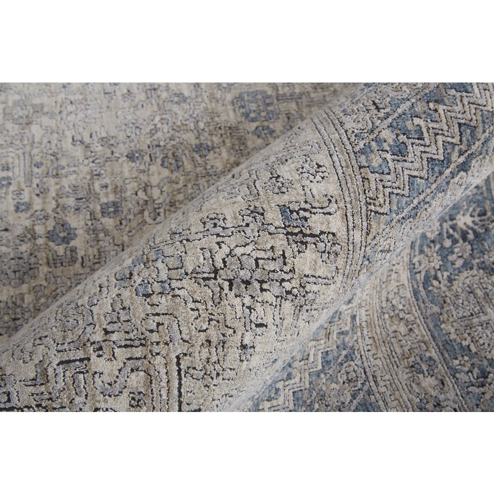 Marquette Rustic Persian Farmhouse Rug, Warm Gray/Blue, 12ft x 15ft Area Rug, MRQ3775FGRY000J00. Picture 5