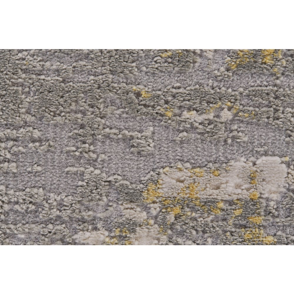 Waldor Metallic Abstract Rug, Gray/Taupe/Gold, 8ft x 11ft Area Rug, 7353969FGLDSTEG99. Picture 4