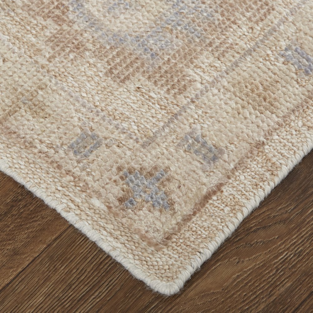 Wendover Transitional Floral & Botanical, Tan/Orange/Blue, 9' x 12' Area Rug. Picture 3