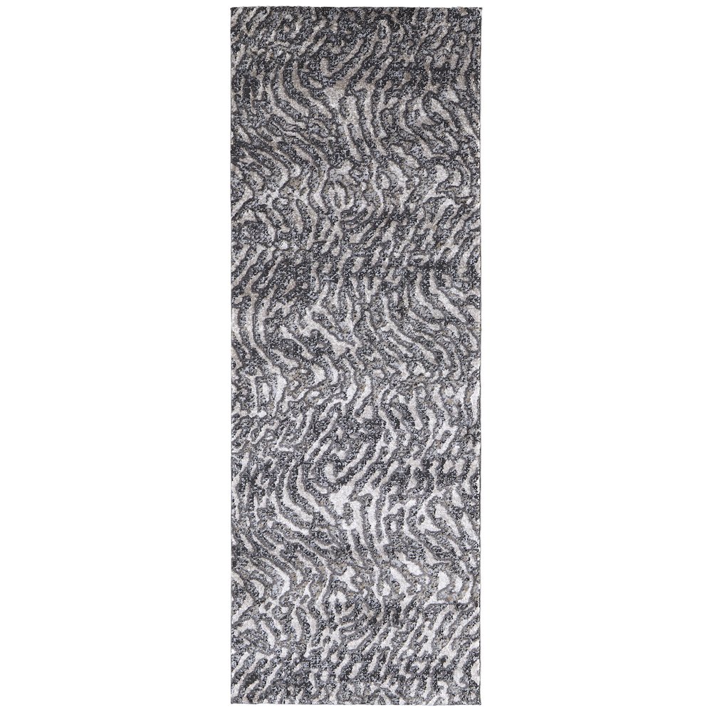 Vancouver Modern Abstract, Gray/Taupe/Ivory, 2'-10" x 7'-10" Runner. Picture 1