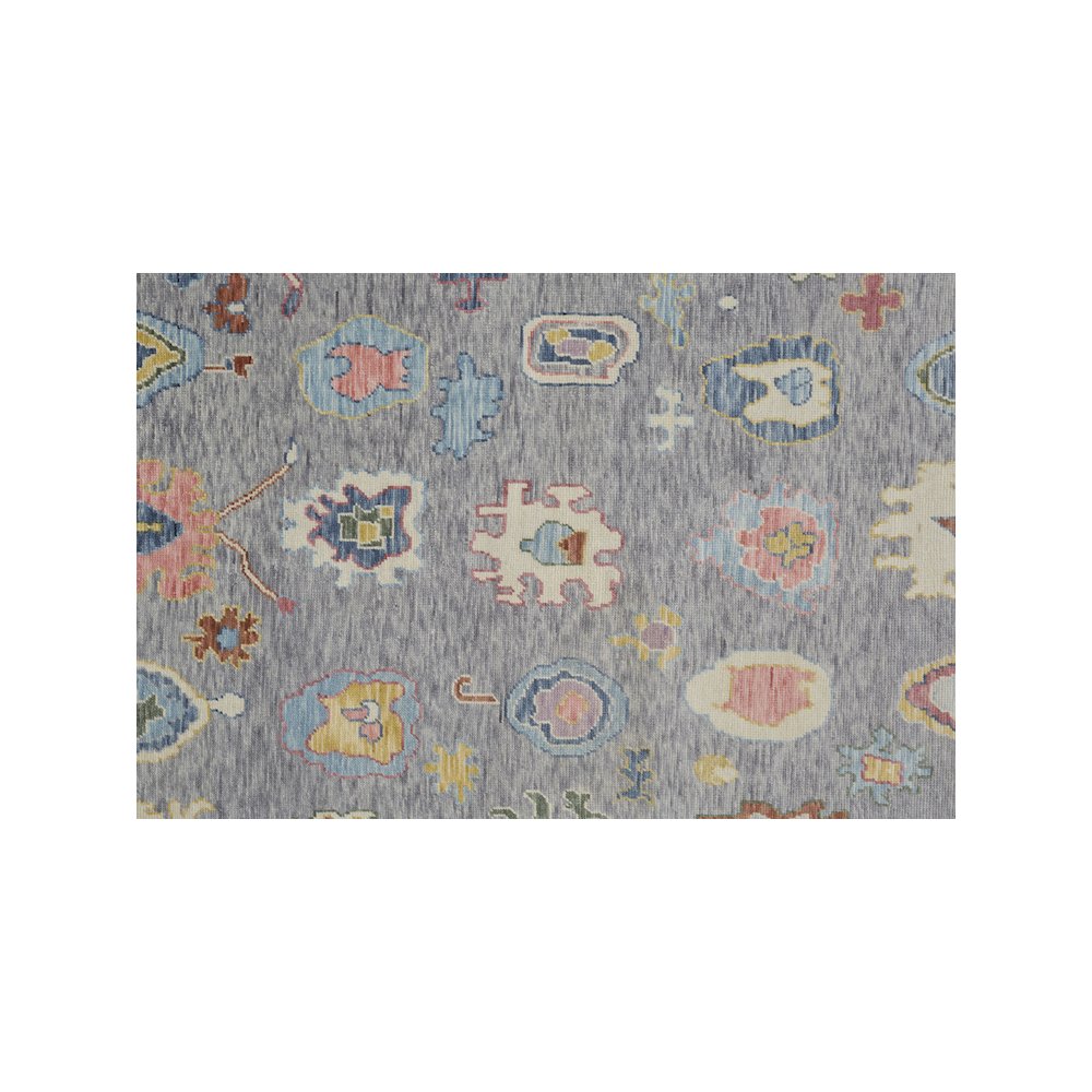 Karina Traditional Persian, Blue/Gray/Red, 5'-6" x 8'-6" Area Rug. Picture 5