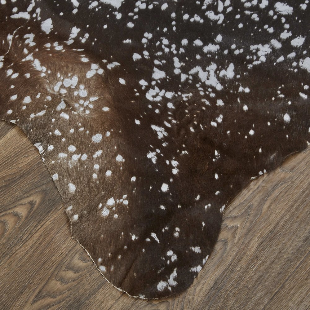 Ellyse Transitional Animal Print, Silver/Brown, Large Shaped Rug. Picture 3