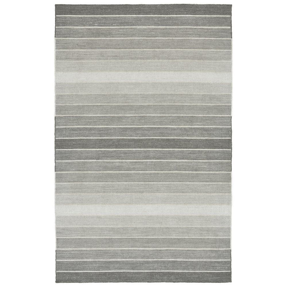 Santino Transitional Stripes, Gray, 5' x 8' Area Rug. Picture 1