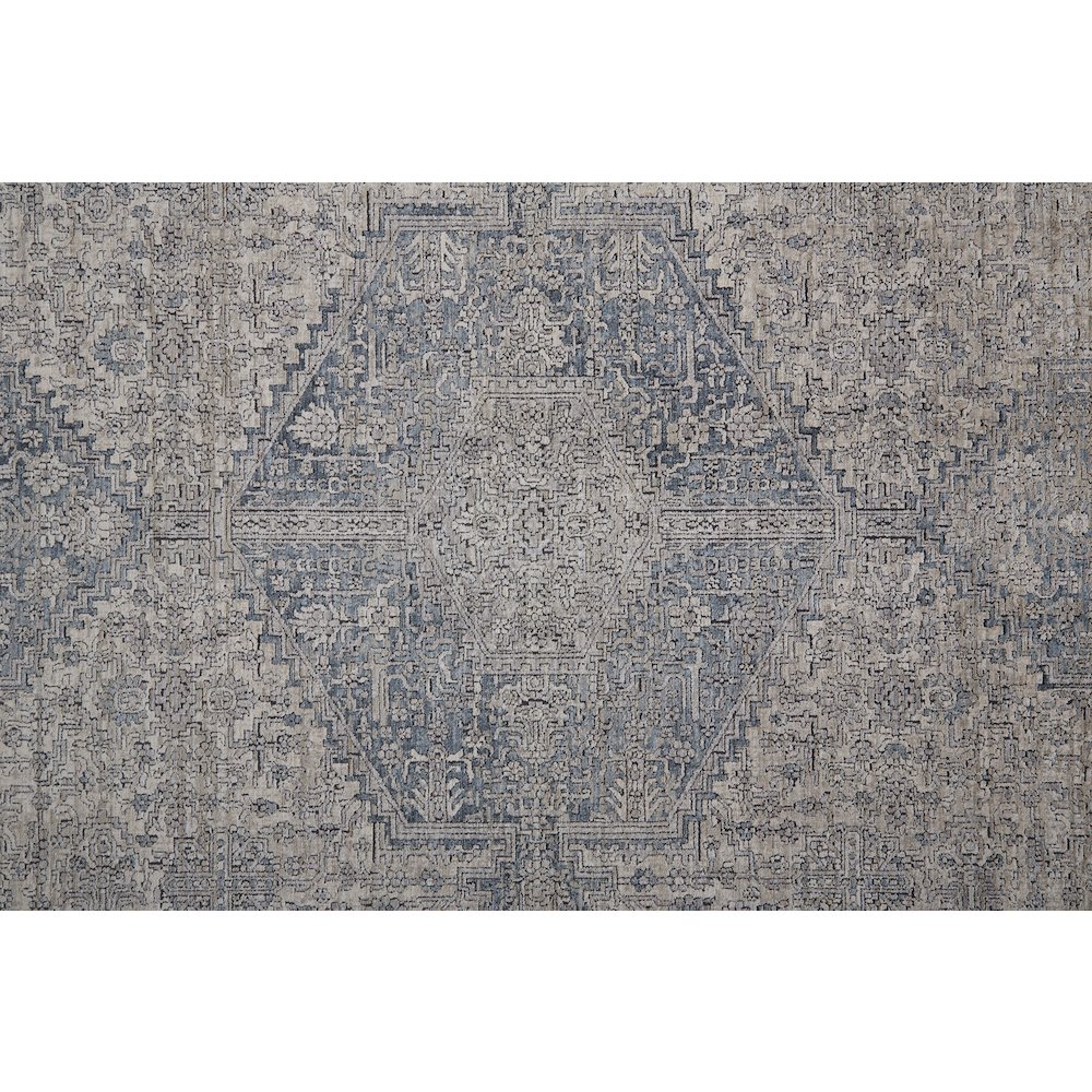 Marquette Rustic Persian Farmhouse Rug, Warm Gray/Blue, 12ft x 15ft Area Rug, MRQ3775FGRY000J00. Picture 6