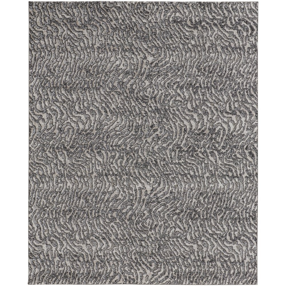 Vancouver Modern Abstract, Gray/Taupe/Ivory, 1'-8" x 2'-10" Accent Rug. Picture 1