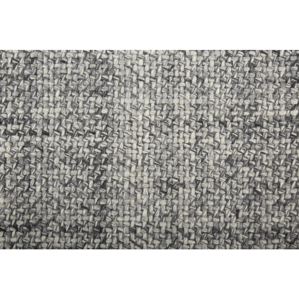 Naples Space Dyed In/Outdoor Flatweave, Charcoal Gray, 10ft x 14ft Area Rug, NAP0751FGRY000H00. Picture 5
