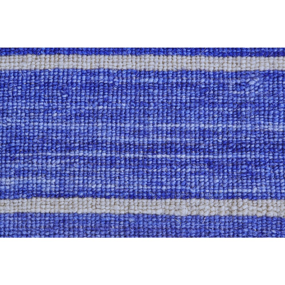 Santino Transitional Stripes, Blue, 5' x 8' Area Rug. Picture 4