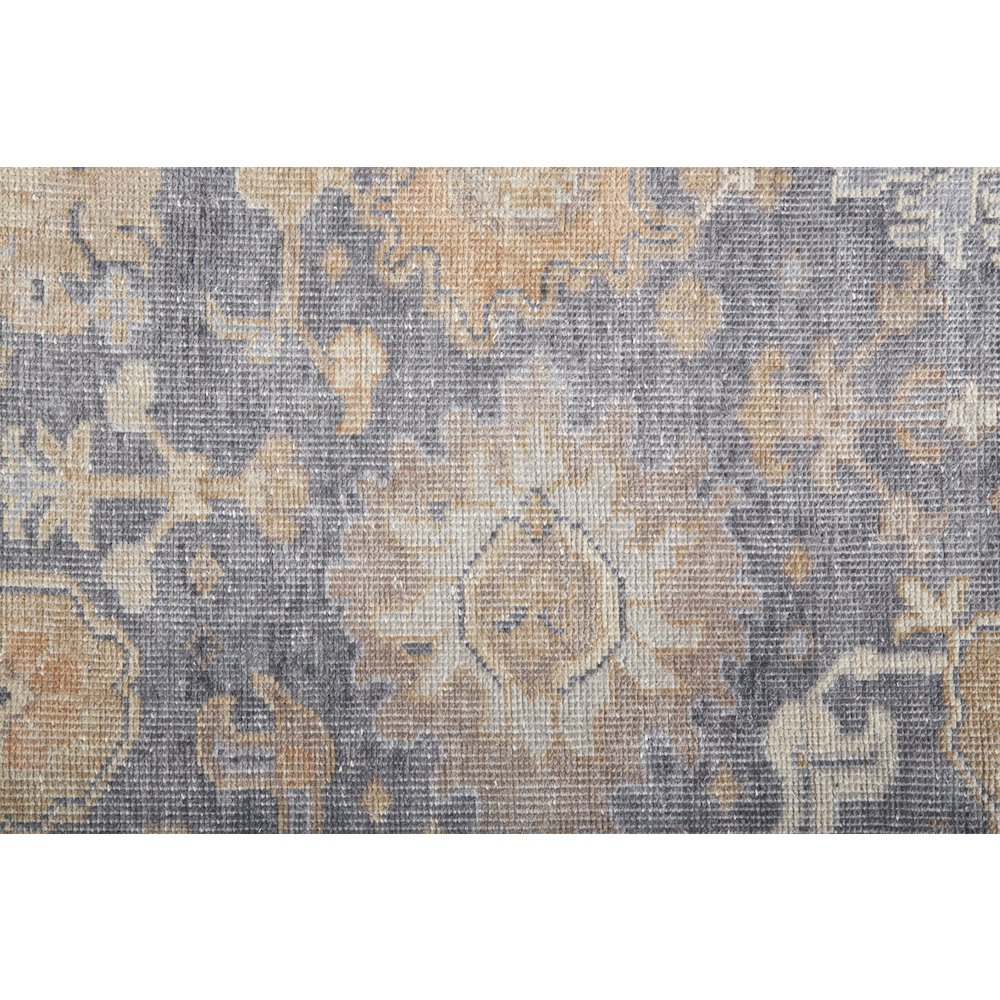 Wendover Eco Friendly PET Oushak Rug, Stone Blue/Apricot Tan, 8ft x 10ft Area Rug, WND6842FCHL000F00. Picture 6