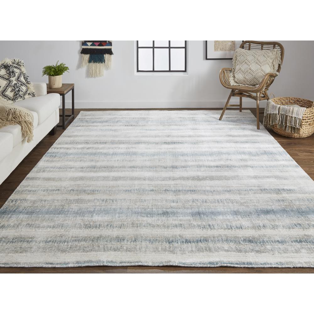 Mackay Handwoven Graident Rug, Aegean Blue/Warm Gray, 4ft x 6ft Area Rug , MKY8824FBLU000C00. Picture 1