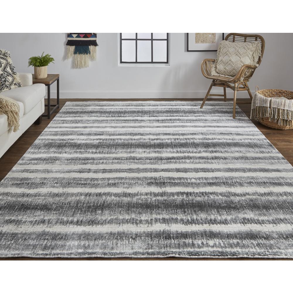Mackay Handwoven Graident Rug, Charcoal Gray, 4ft x 6ft Area Rug , MKY8824FCHL000C00. Picture 1