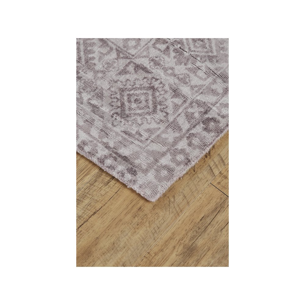 Nadia Distressed Geometric Rug, Opal Gray/Eggplant Purple, 5ft x 8ft Area Rug, 6678377FMSH000E10. Picture 3