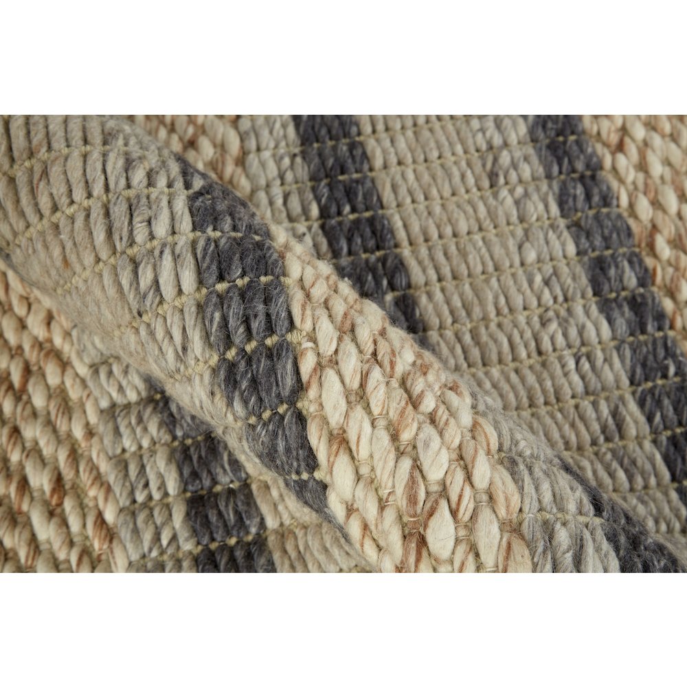 Berkeley Modern Eco-Friendly Bouclé Rug, Natural/Dark Gray, 3ft-6in x 5ft-6in, 6790738FNATMLTC50. Picture 5