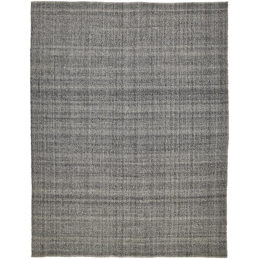 Naples Space Dyed In/Outdoor Flatweave, Charcoal Gray, 5ft x 8ft Area Rug, NAP0751FGRY000E10. Picture 2