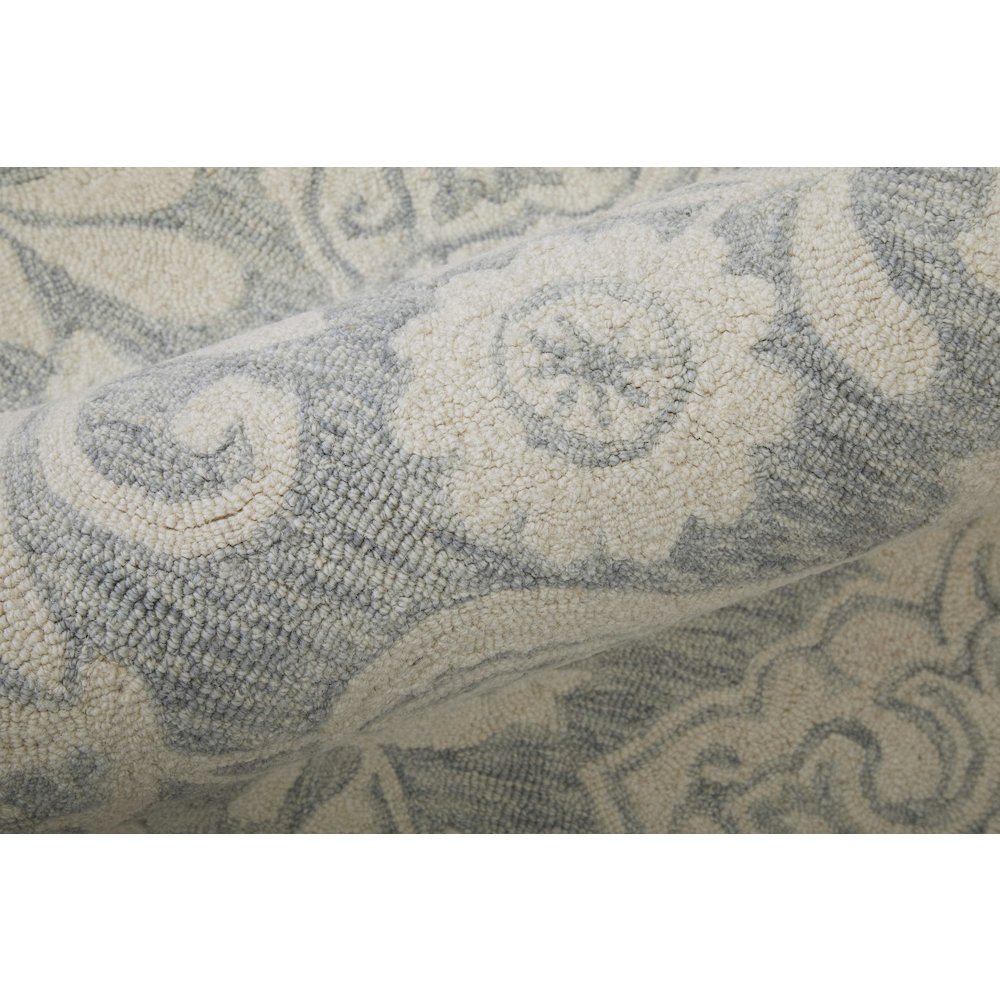 Belfort Modern Floral Paisley Rug, Celestial Blue/Ivory, 8ft x 10ft Area Rug, 8698776FBLUGRYF00. Picture 4