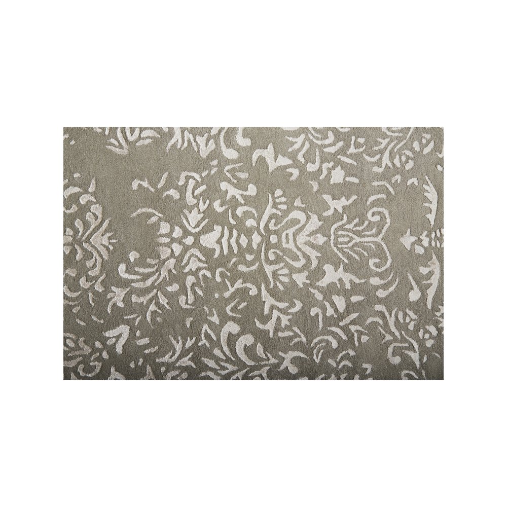 Bella High/Low Floral Wool Rug, Warm Silver Gray, 8ft x 10ft Area Rug, 9698014FGRYSLVF00. Picture 5