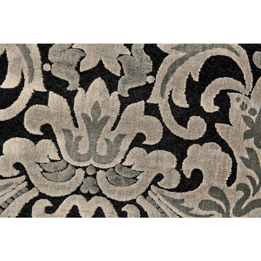 Transitional Floral & Botanical, Taupe/Black/Gray, 7'-6" x 10'-6" Area Rug. Picture 3