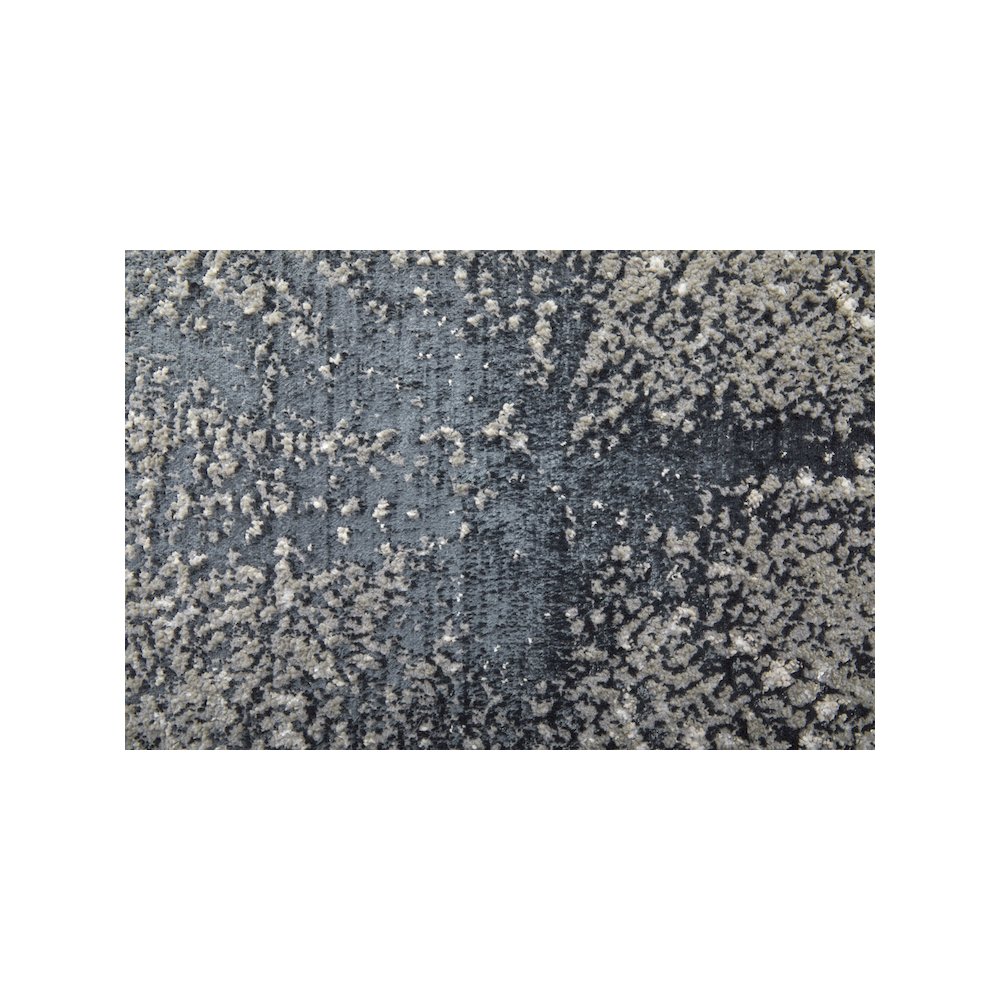 Micah Modern Abstract, Ivory/Gray/Blue, 9'-2" x 12' Area Rug. Picture 6