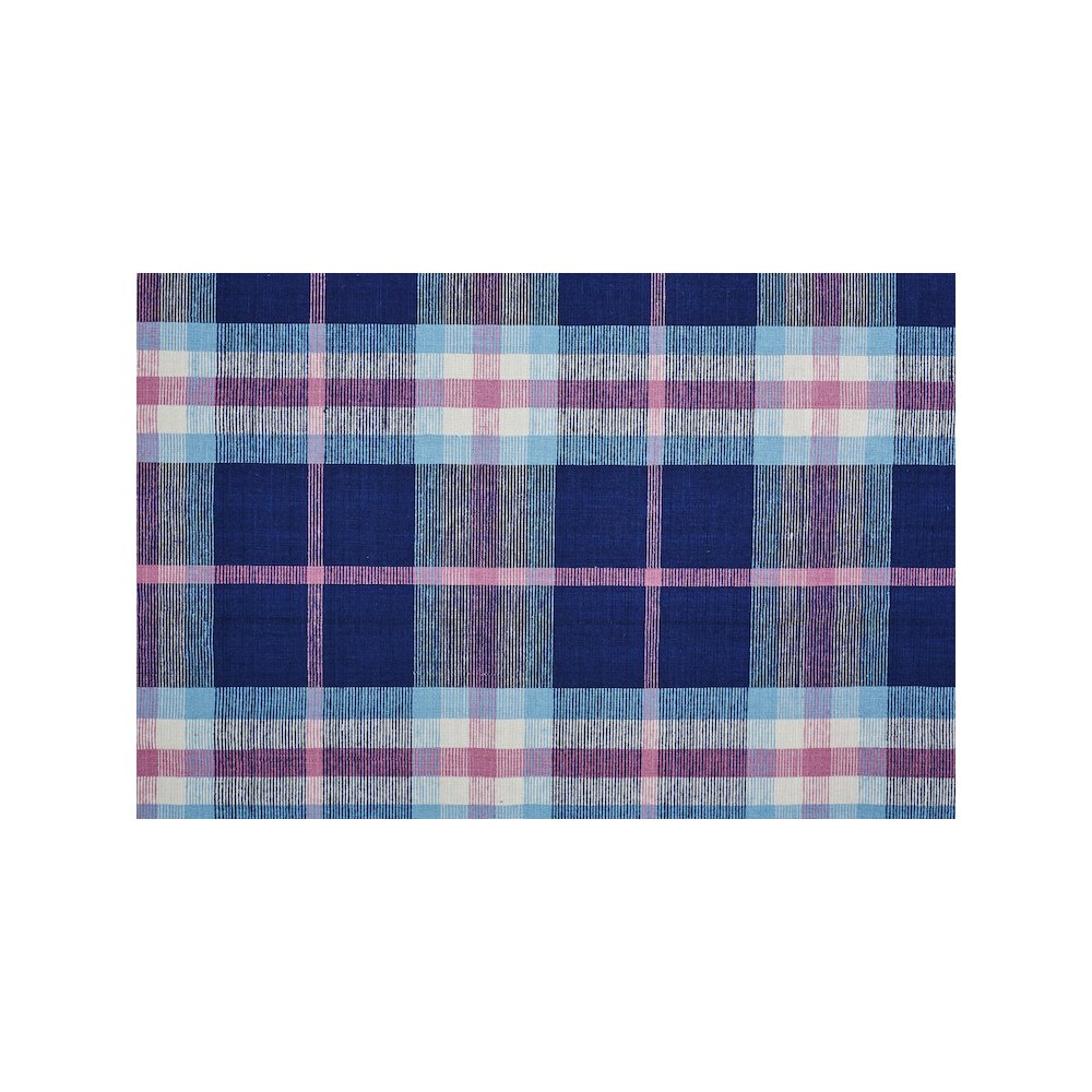 Crosby Eco-Friendly PET Dhurrie, Bright Blue/Peony Pink, 5ft x 8ft Area Rug, 8830565FNVY000E10. Picture 5