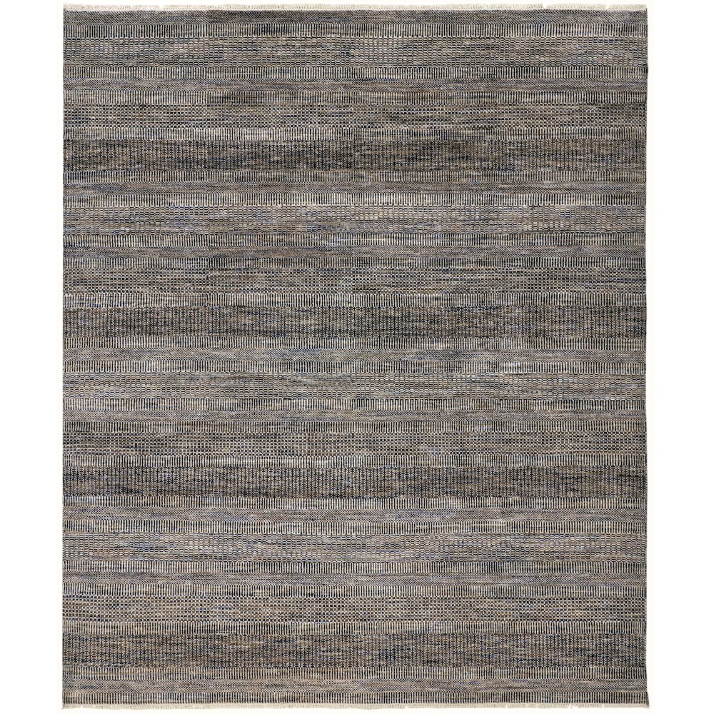 Janson Classic Striped Rug, Dark/Warm Gray, 8ft - 6in x 11ft - 6in Area Rug, I92I6065DGY000G50. Picture 1