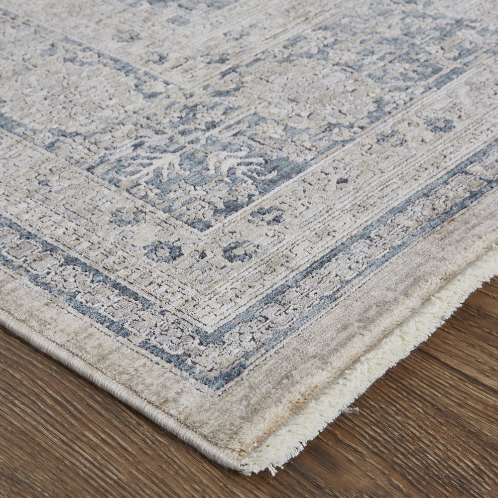 Marquette Rustic Persian Farmhouse Rug, Warm Gray/Blue, 12ft x 15ft Area Rug, MRQ3775FGRY000J00. Picture 3
