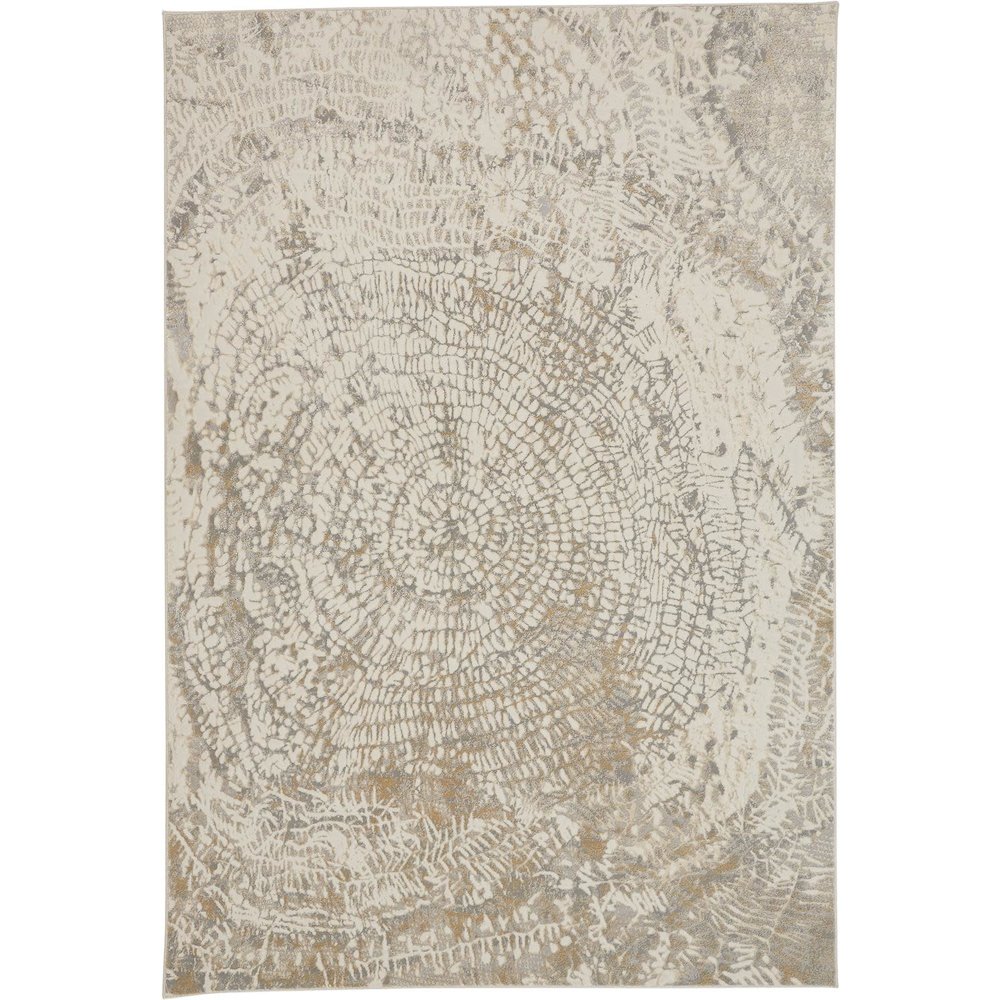 Frida Distressed Abstract Watercolor Rug, Ivory/Gray/Tan, 12ft x 15ft Area Rug, PRK3702FSLVIVYJ00. Picture 1