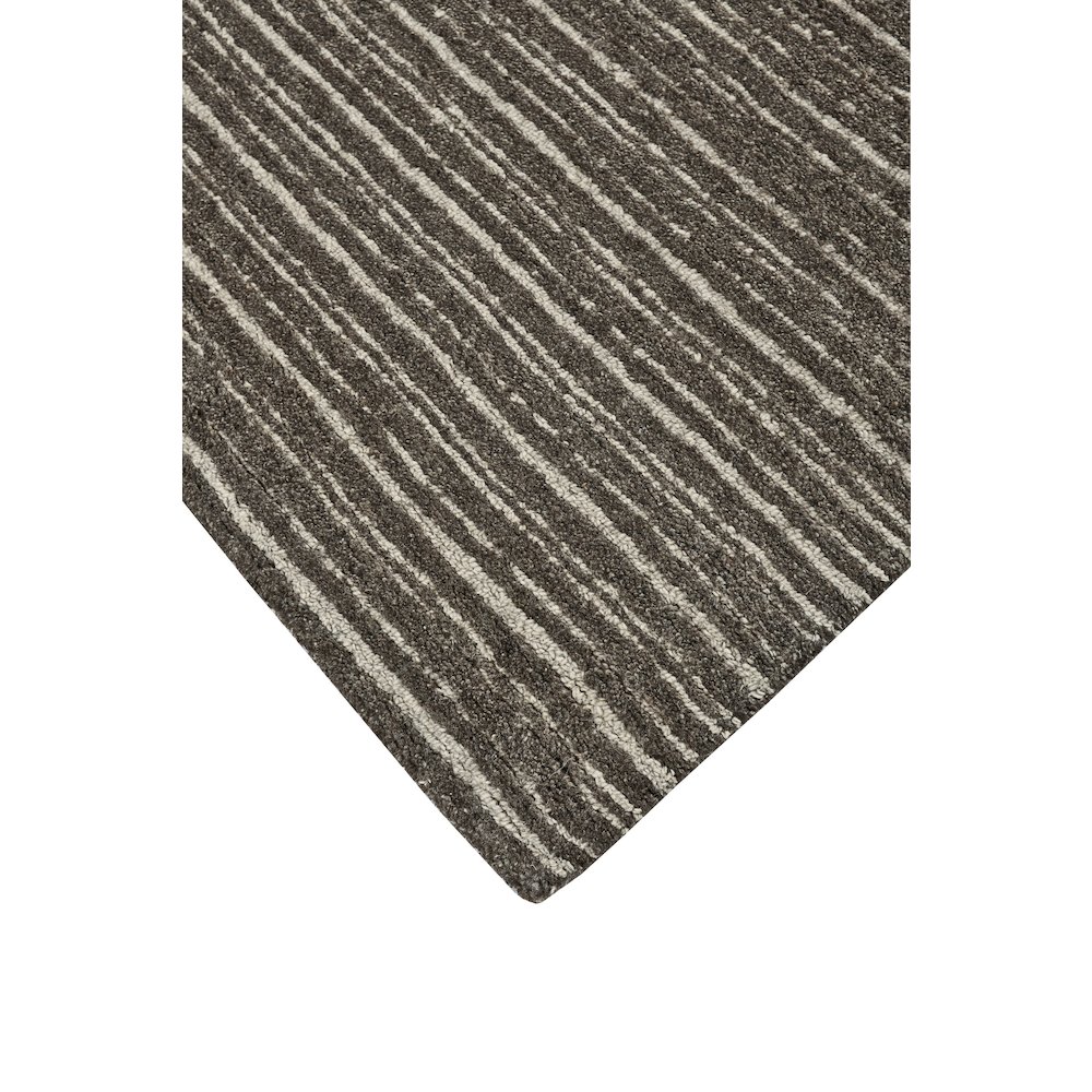 Morisco Transitional Stripes, Brown/Ivory, 5' x 8' Area Rug. Picture 3