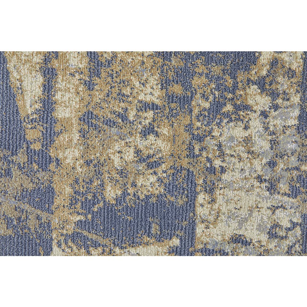 Clio Modern Abstract, Blue/Gray/Tan, 3'-10" x 6' Accent Rug. Picture 6
