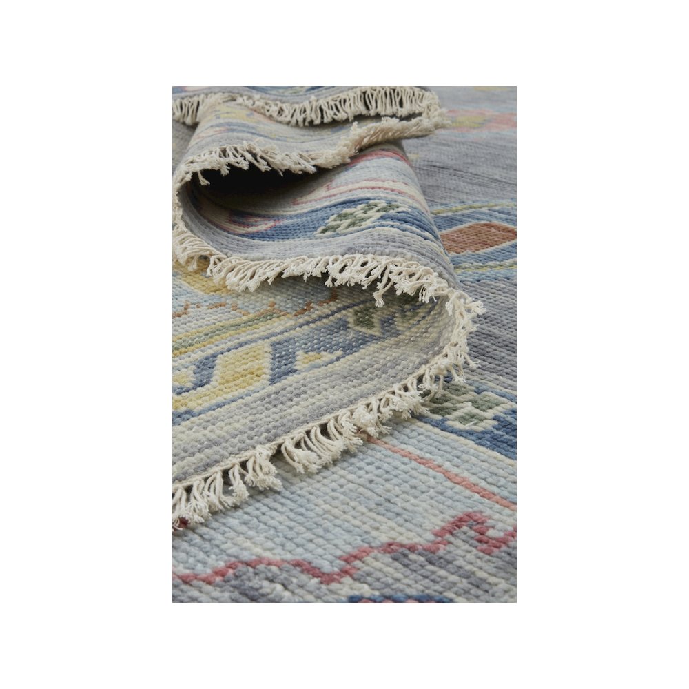 Karina Traditional Persian, Blue/Gray/Red, 5'-6" x 8'-6" Area Rug. Picture 6