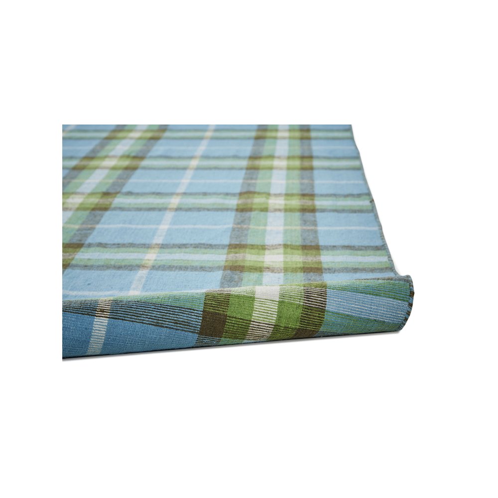 Crosby Eco-Friendly PET Dhurrie, Horizon Blue/Green, 5ft x 8ft Area Rug, 8830565FBLU000E10. Picture 6