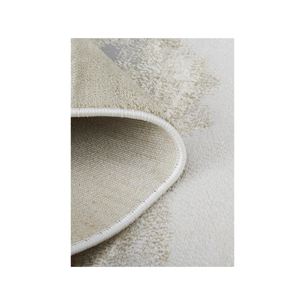 Aura Modern Abstract, Ivory/Tan/Gray, 12' x 15' Area Rug. Picture 6