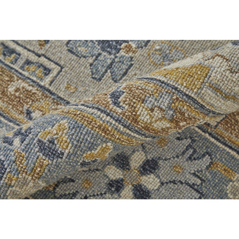 Corbitt Traditional Oriental, Blue/Brown/Gray, 2' x 3' Accent Rug. Picture 5