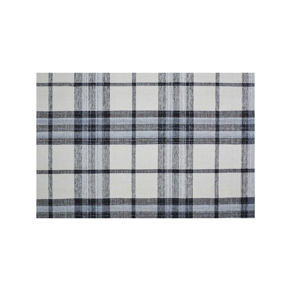 Crosby Eco-Friendly PET Dhurrie, Ivory/Sky Blue/Black, 5ft x 8ft Area Rug, 8830565FIVYCHLE10. Picture 5
