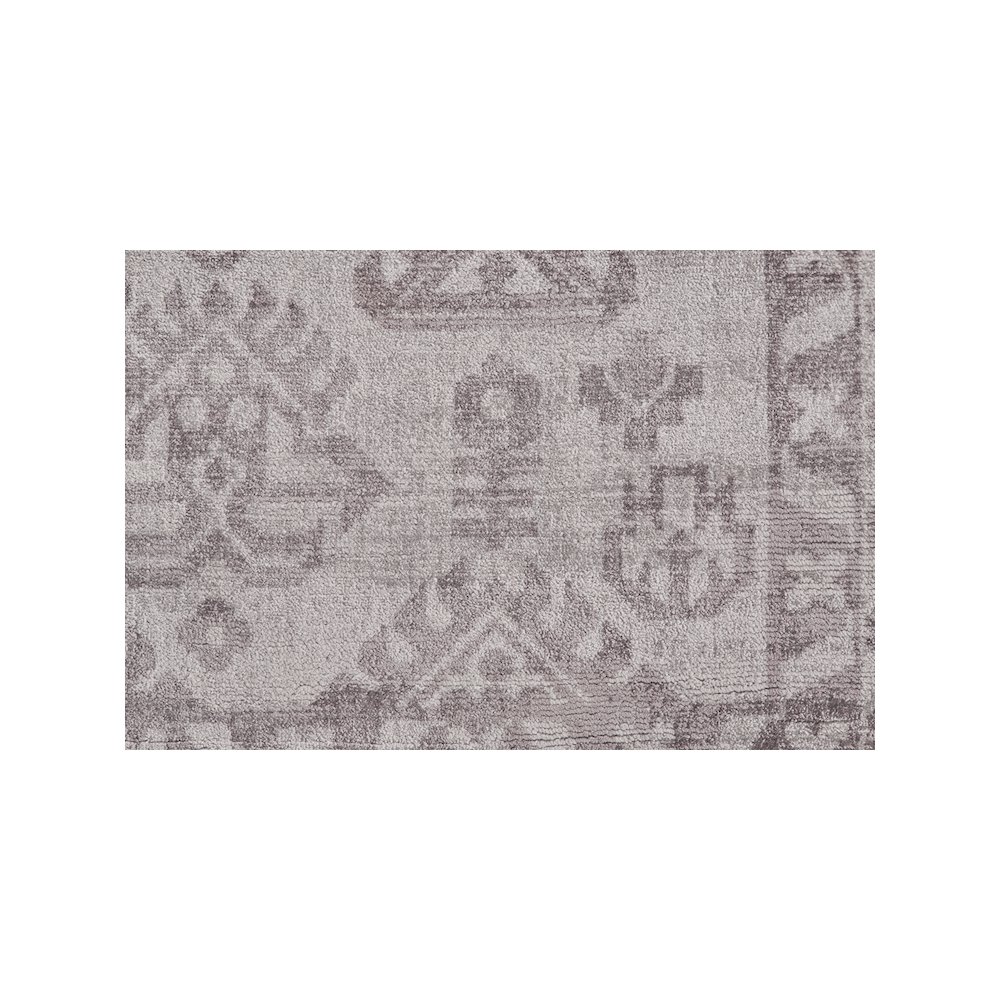 Nadia Distressed Geometric Rug, Opal Gray/Eggplant Purple, 5ft x 8ft Area Rug, 6678377FMSH000E10. Picture 4