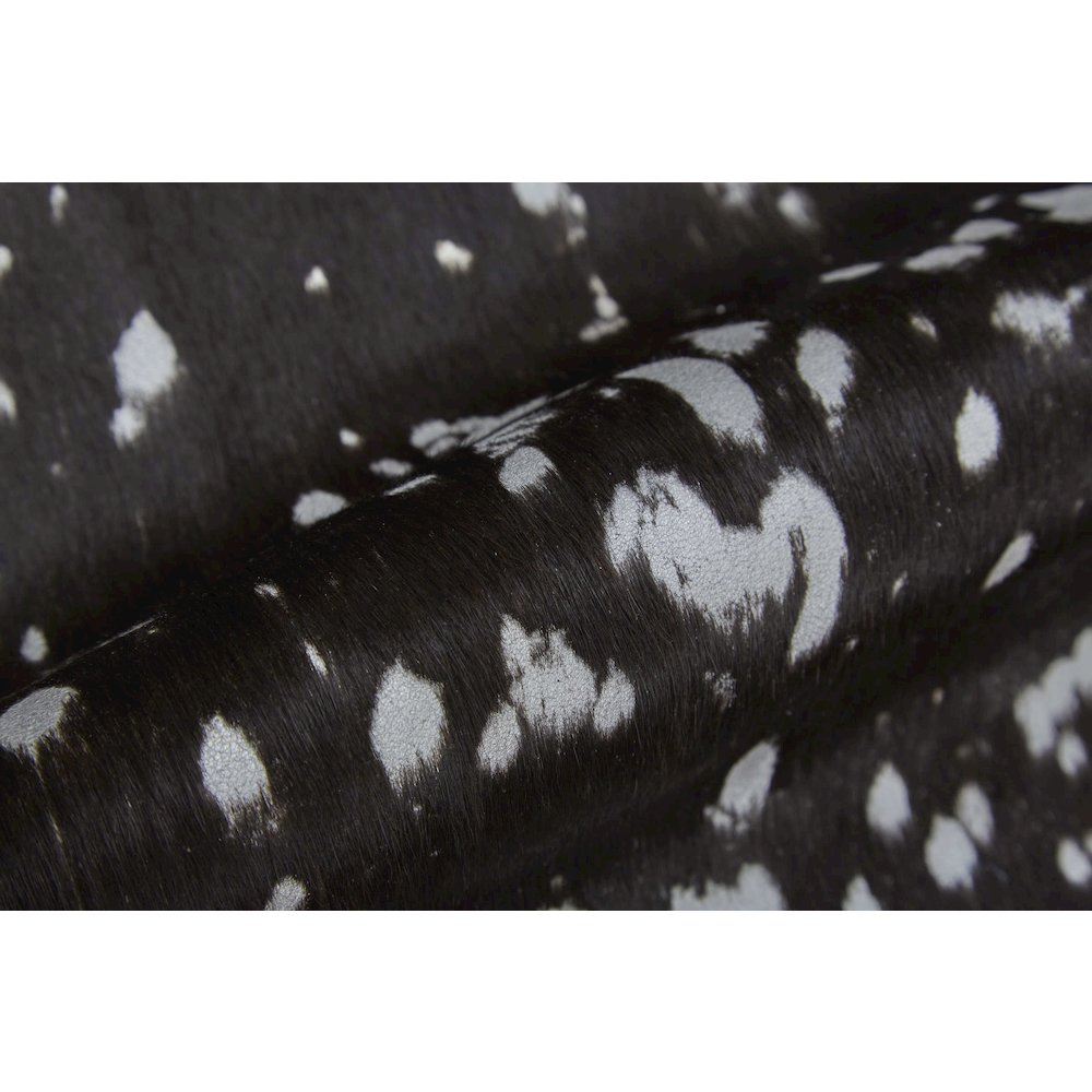 Ellyse Transitional Animal Print, Silver/Brown, Large Shaped Rug. Picture 5