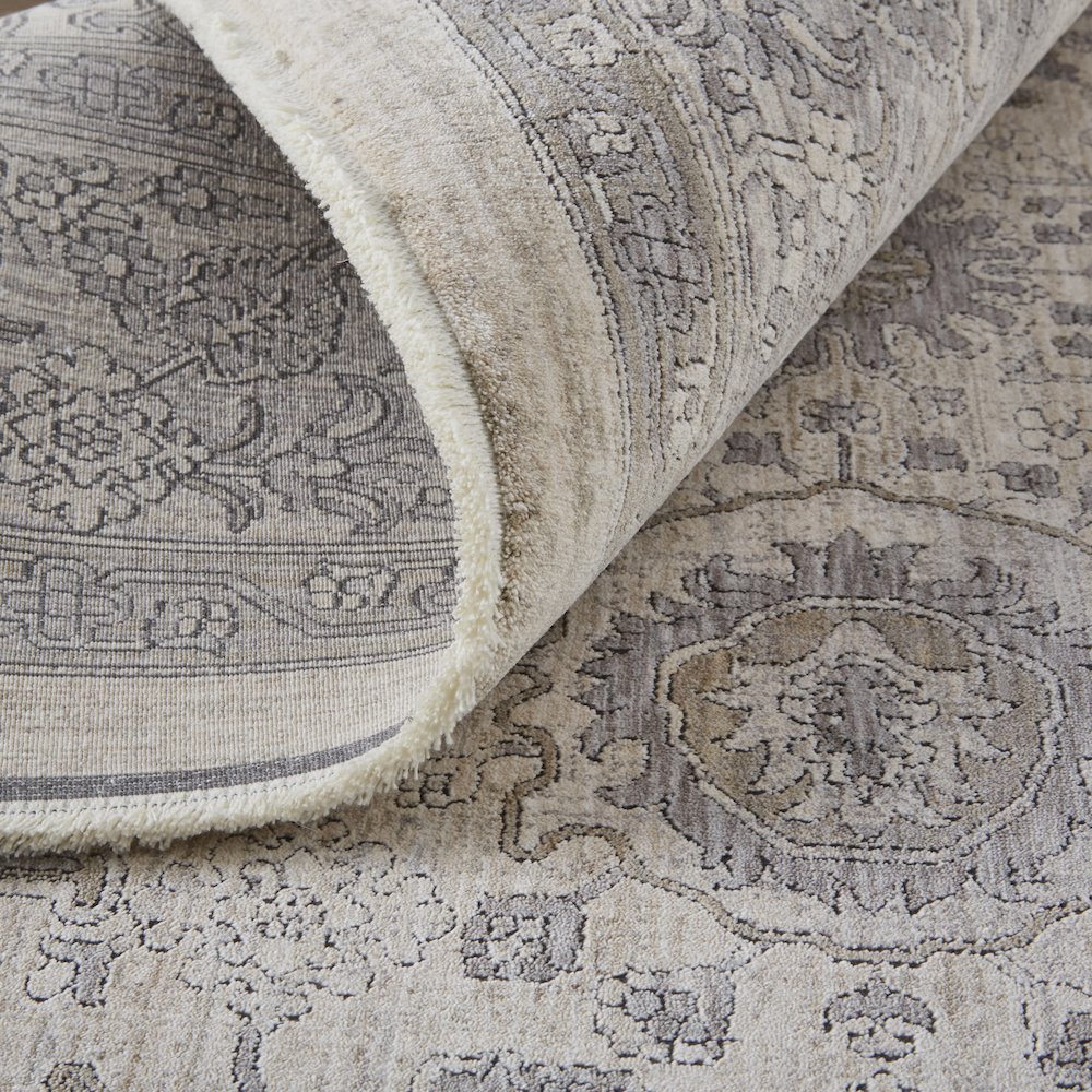Marquette Rustic Persian Farmhouse Area Rug, Beige/Warm Gray, 9ft-6in x 12ft-7in, MRQ3776FBGEGRYH07. Picture 7