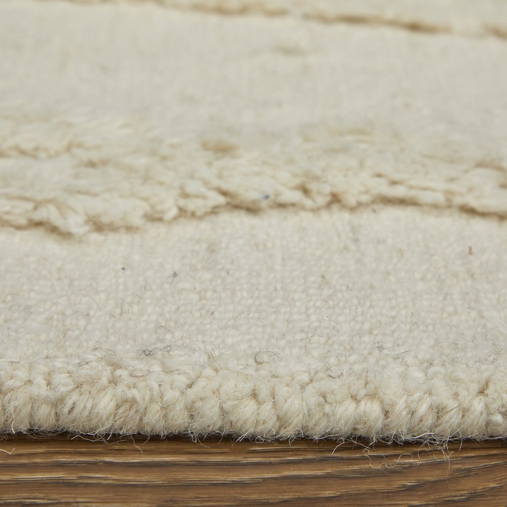Anica Premium Wool Tufted Accent Rug, Boho Moroccan, Ivory/Beige, 2ft x 3ft, ANC8008FIVYBRNP00. Picture 8