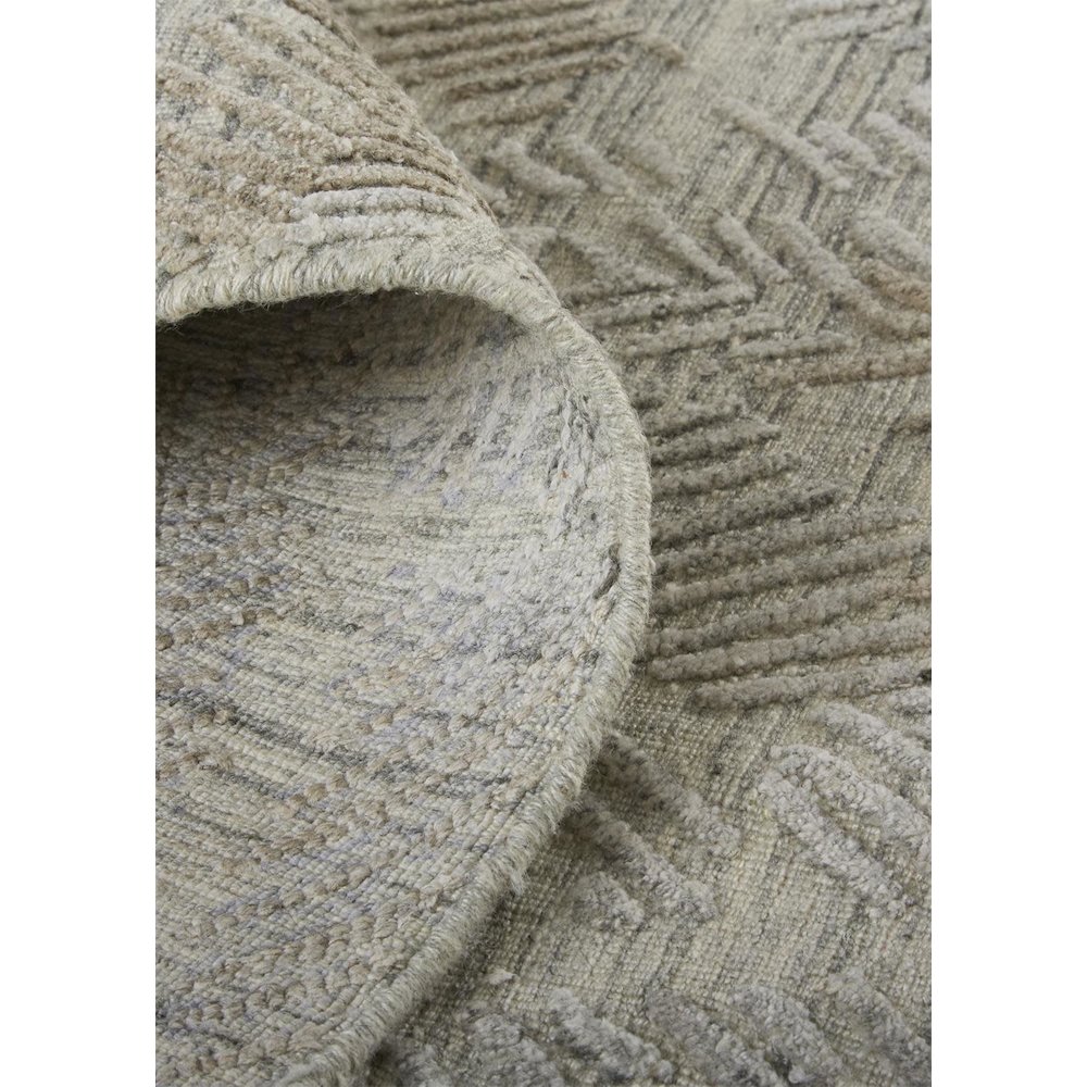 Elias Modern Abstract, Gray/Taupe, 2'-9" x 8' Runner. Picture 7