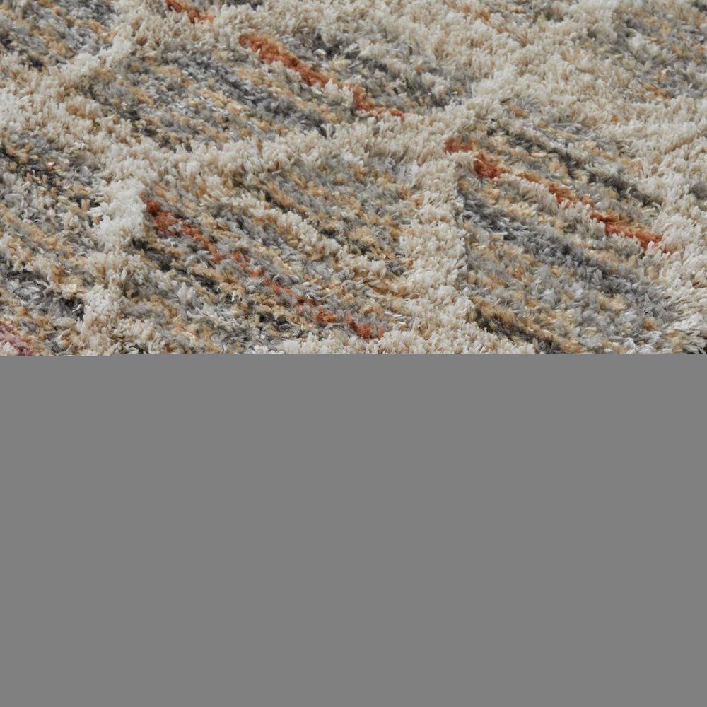 Mynka Transitional Diamond, Tan/Taupe/Ivory, 10' x 14' Area Rug. Picture 3