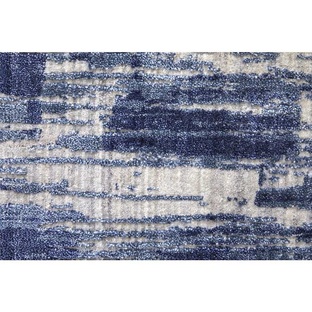 Eastfield Modern Abstract, Blue/Ivory, 5' x 8' Area Rug. Picture 6