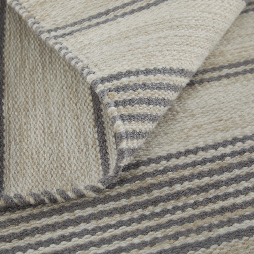Duprine Transitional Stripes, Gray/Ivory, 4' x 6' Accent Rug. Picture 7
