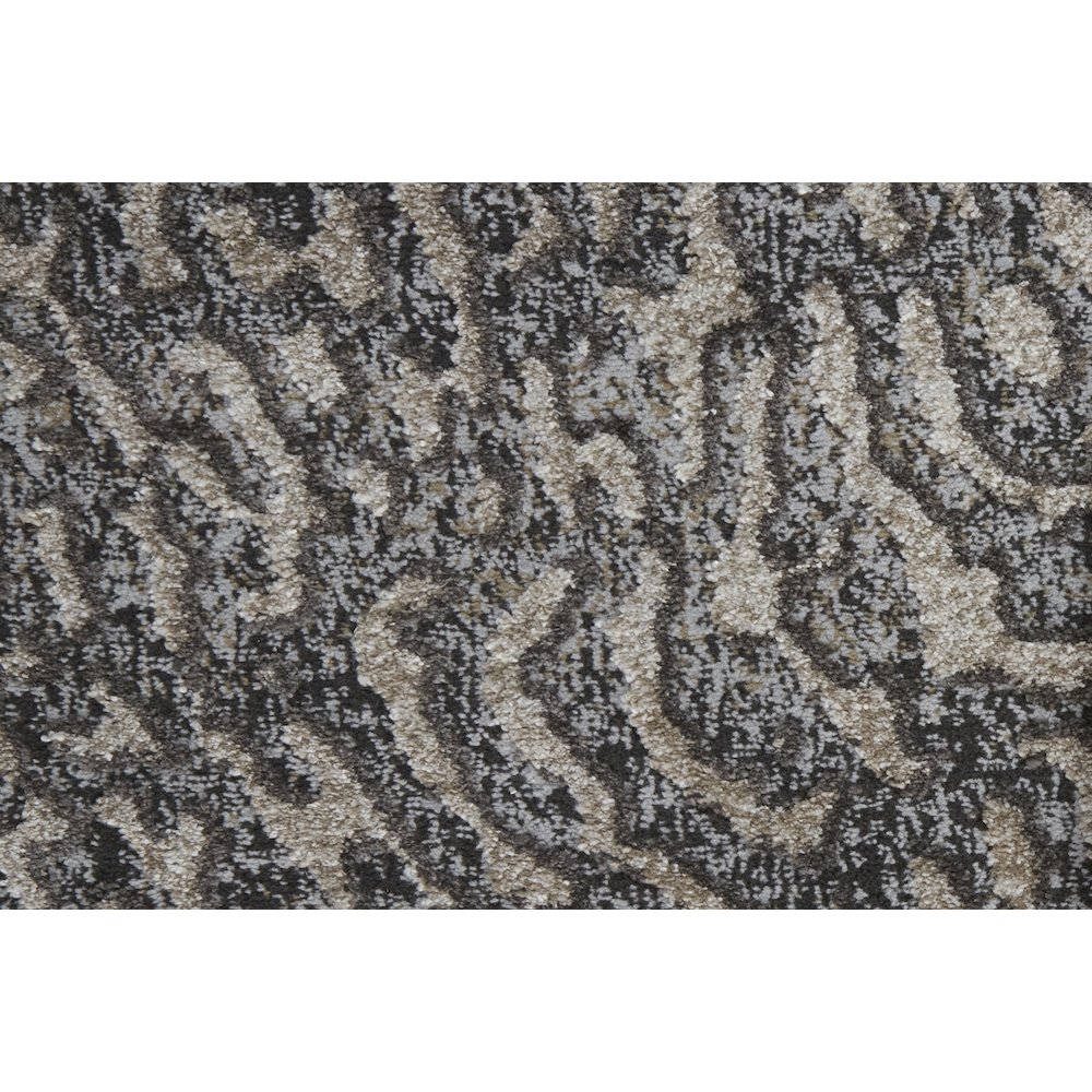 Vancouver Modern Abstract, Gray/Taupe/Ivory, 1'-8" x 2'-10" Accent Rug. Picture 6