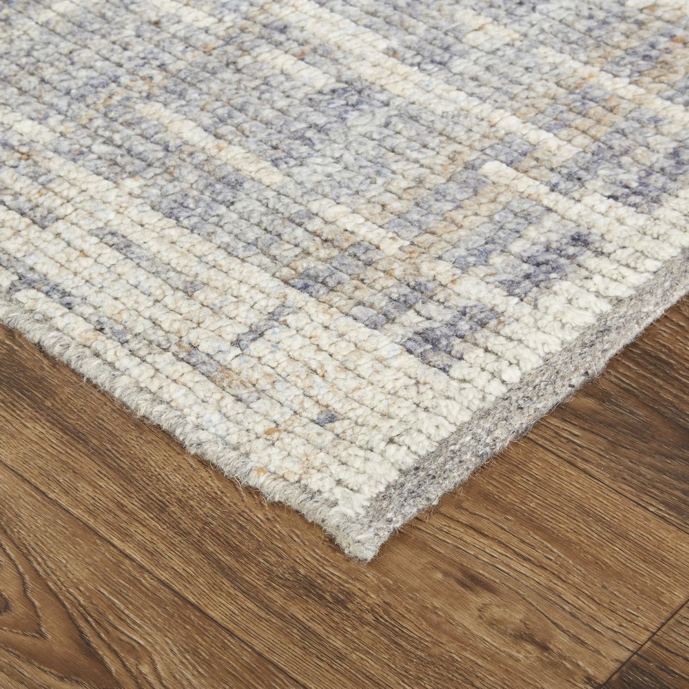 Alford Modern Abstract, Gray/Ivory/Taupe, 2' x 3' Accent Rug. Picture 3