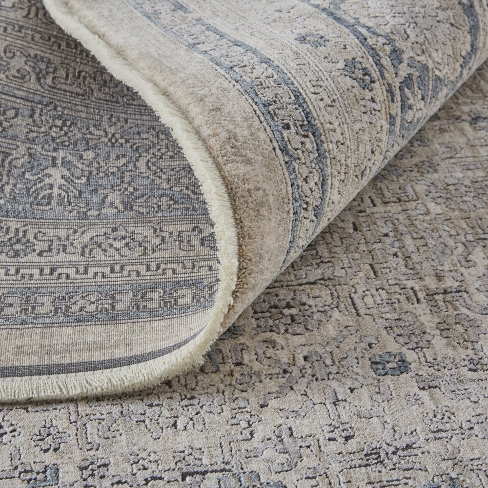 Marquette Rustic Persian Farmhouse Rug, Warm Gray/Blue, 12ft x 15ft Area Rug, MRQ3775FGRY000J00. Picture 7