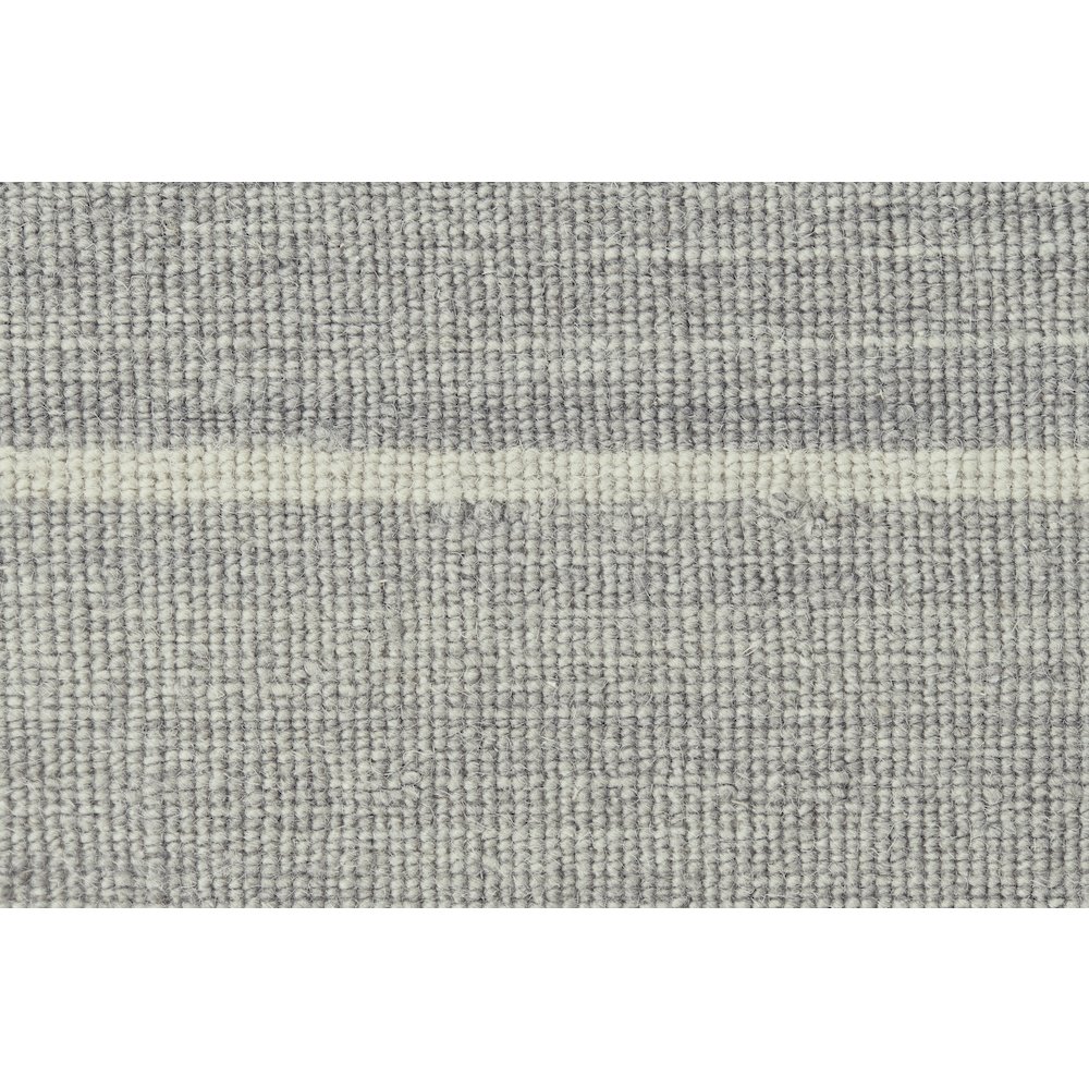 Santino Transitional Stripes, Gray, 5' x 8' Area Rug. Picture 4